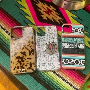 Three iPhone 11 Pro phone cases excellent condition